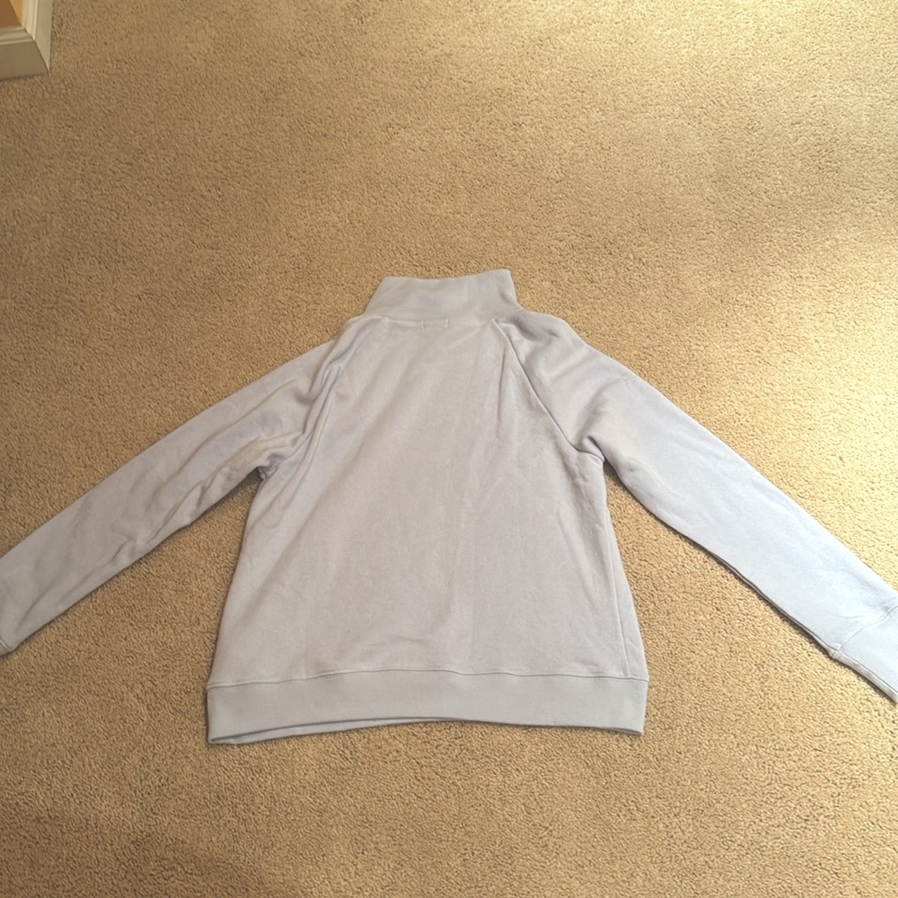 Jcrew- Light Blue Button Turtle Neck - image 2